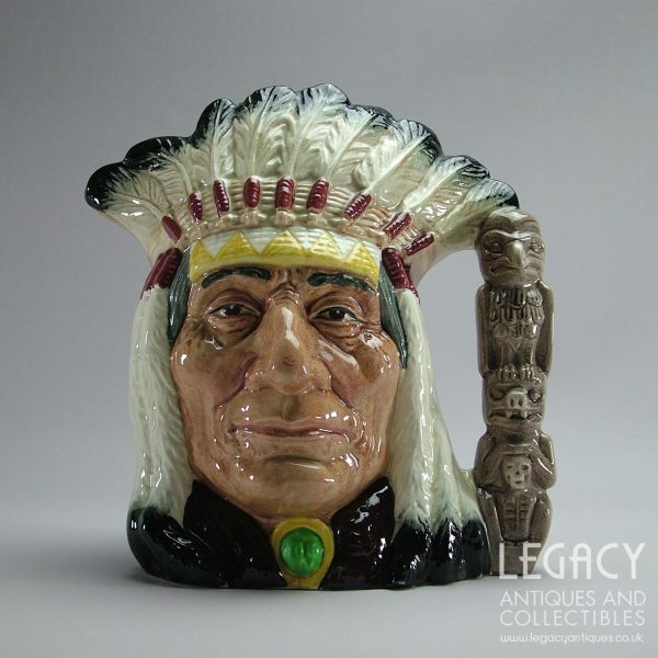 Royal Doulton ‘North American Indian’ Design Ceramic Character Jug D6611