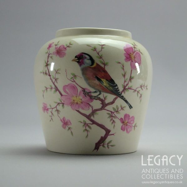 Vintage Palissy (Royal Worcester) 'Royale Collection' Lidded Jar with Chaffinch Motif