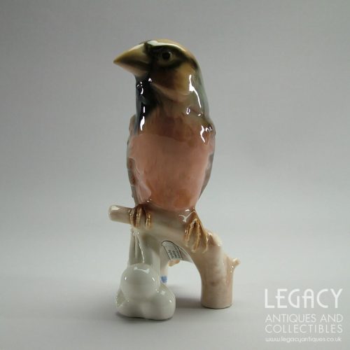 W. Goebel (West Germany) ‘Hawfinch’ Design Ceramic Bird Figurine CV83 c.1960s-70s