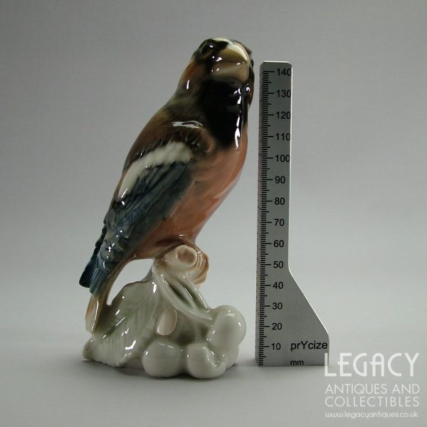 W. Goebel (West Germany) ‘Hawfinch’ Design Ceramic Bird Figurine CV83 c.1960s-70s