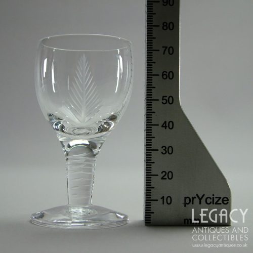 Set of Six Stuart Crystal 'Woodchester' Design Liqueur Glasses No. 27861