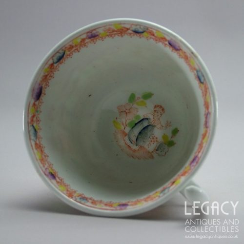 Thomas Drewery & Son 'London' Shape Cup and Saucer Set with Chinoiserie Design c.1820-30