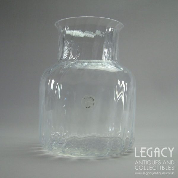 Dartington Glass ‘Jones’ Design Lead Crystal Flower Vase FT233/2 in Ripple