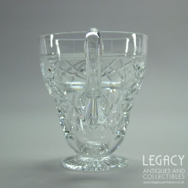 Early 20th Century Highly Cut Lead Crystal Custard or Punch Cup c.1900
