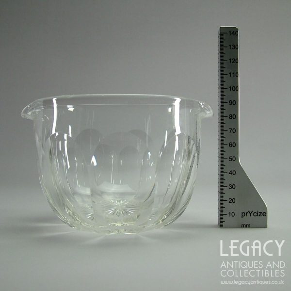 Late Georgian Panel Cut Crystal Wine Glass Rinser or Cooler c.1820