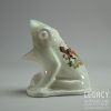 Early 20th Century Ceramic Crested Ware Frog Figure with City of Bath Coat of Arms