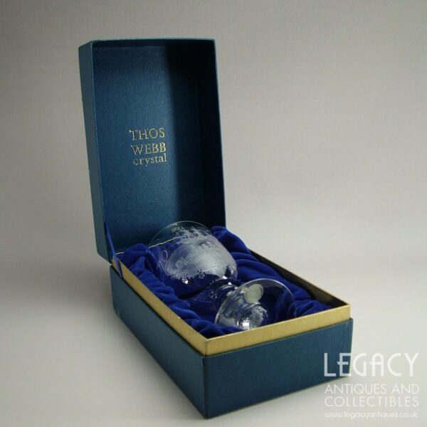 Thomas Webb 'Mayflower 70' Ltd Edition Commemorative Lead Crystal Goblet in Original Box