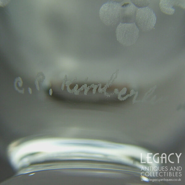 Thomas Webb 'Mayflower 70' Ltd Edition Commemorative Lead Crystal Goblet in Original Box