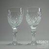 Pair of Thomas Webb 'Cheltenham' Design Lead Crystal Wine Glasses (5 ¼")