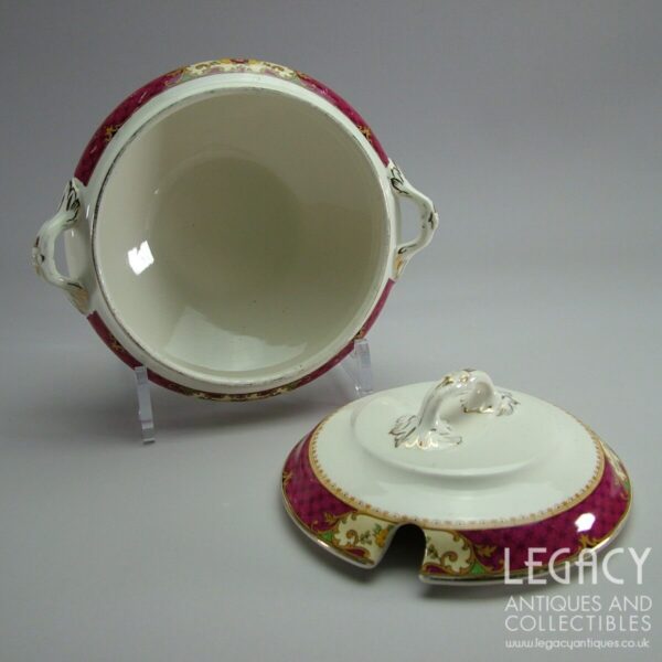 1920s Keeling & Co ‘Losol Ware’ Small Lidded Sauce Tureen with Matching Ladle