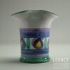 Tintagel Pottery Posy Vase with Hand-painted ‘Dragon’s Eye’ Motif