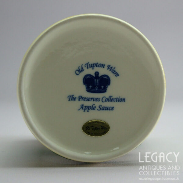 Old Tupton Ware Ceramic Apple Sauce Pot with Spoon in Original Box