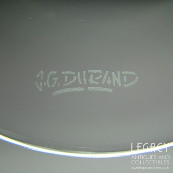 Pair of J. G. Durand 'Val d'Isere' Design Lead Crystal Wine Glasses