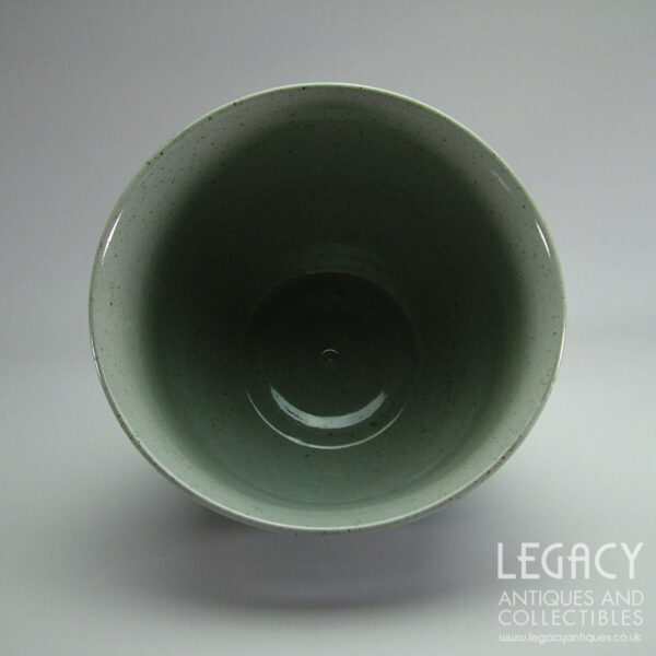 Wendy Green Studio Pottery Jardinière or Cachepot with Abstract Blue and Grey Glaze