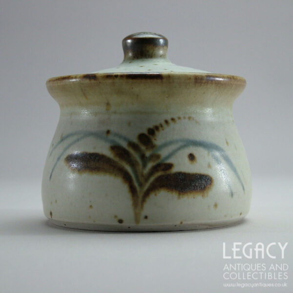 Lowerdown Pottery Lidded Preserve Pot with 'Foxglove' Motif