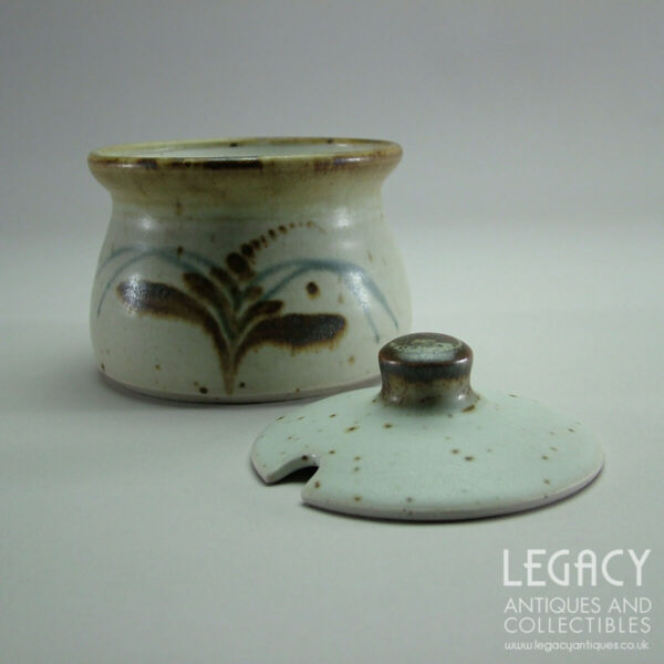 Lowerdown Pottery Lidded Preserve Pot with 'Foxglove' Motif
