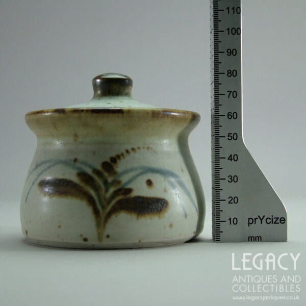 Lowerdown Pottery Lidded Preserve Pot with 'Foxglove' Motif