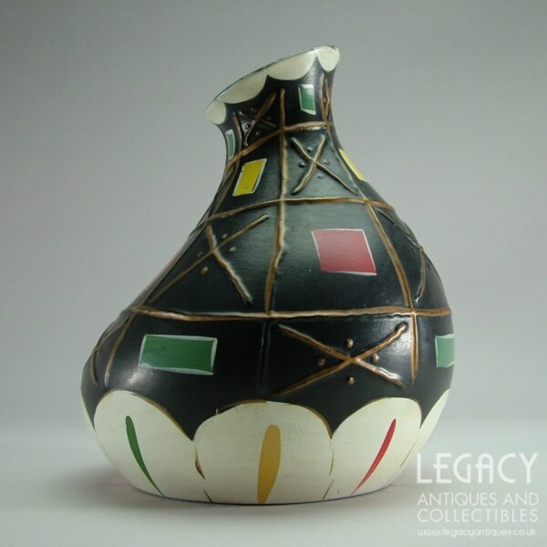 Brentleigh Ware ‘Tora’ Design Gourd Shaped Abstract Ceramic Flower Vase c.1950s