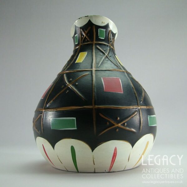 Brentleigh Ware ‘Tora’ Design Gourd Shaped Abstract Ceramic Flower Vase c.1950s
