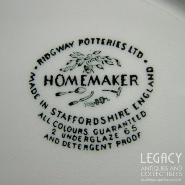 Ridgway Potteries Ltd 'Homemaker' Design Dinner Plate (10") (Ridgway Production)