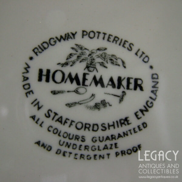 Ridgway Potteries Ltd 'Homemaker' Design Salad Plate (8") (Meakin Production)