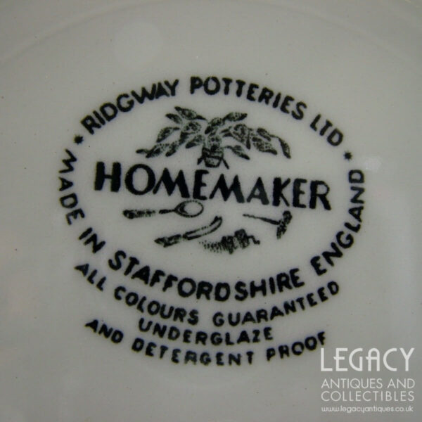 Ridgway Potteries Ltd 'Homemaker' Design Tea Plate (7") (Meakin Production)