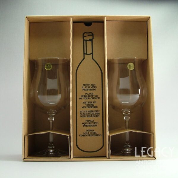 Pair of Royal Crystal Rock 'Degustazione' Range Grand Cru Wine Goblets in Original Box