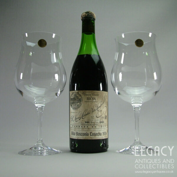 Pair of Royal Crystal Rock 'Degustazione' Range Grand Cru Wine Goblets in Original Box