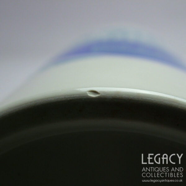 Lord Nelson Pottery Large 'Icing Sugar' Lidded Canister in Blue c.1960s