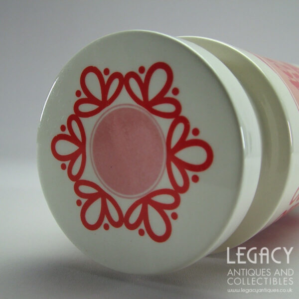 Lord Nelson Pottery Large 'Caster Sugar' Lidded Canister in Red c.1960s