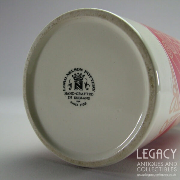 Lord Nelson Pottery Large 'Caster Sugar' Lidded Canister in Red c.1960s