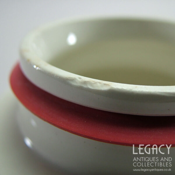 Lord Nelson Pottery Large 'Caster Sugar' Lidded Canister in Red c.1960s